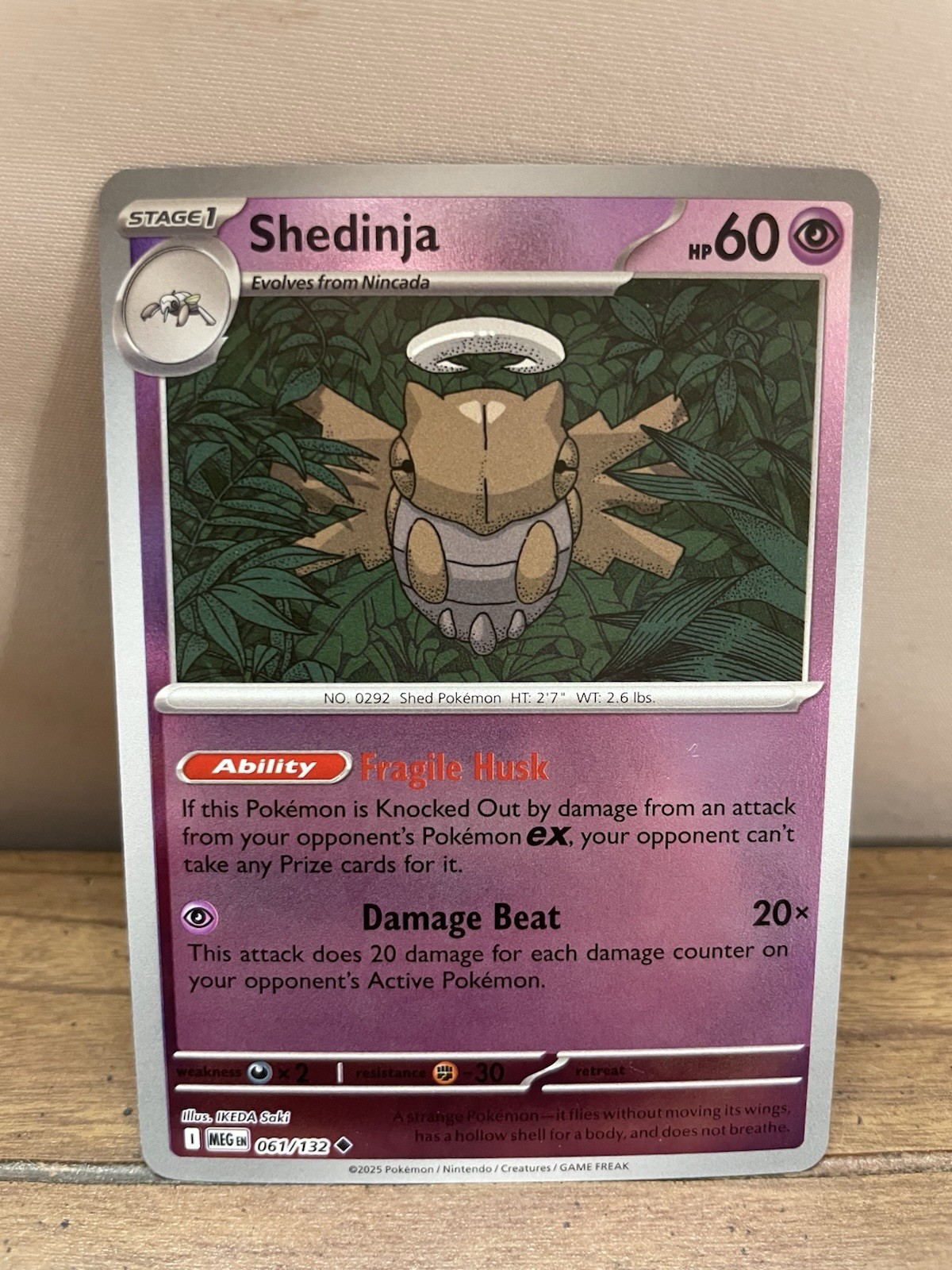 Shedinja 061/132 Me01: Mega Evolution Reverse Holo