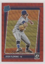 2021 Panini Donruss Optic Rated Rookie Red Wave Prizm Josh Fleming #92 0q0m