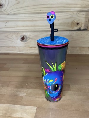 STARBUCKS HALLOWEEN 2025 DIA DE MUERTO CAMERA FLASH ACTIVATED TUMBLER 24 FL. OZ