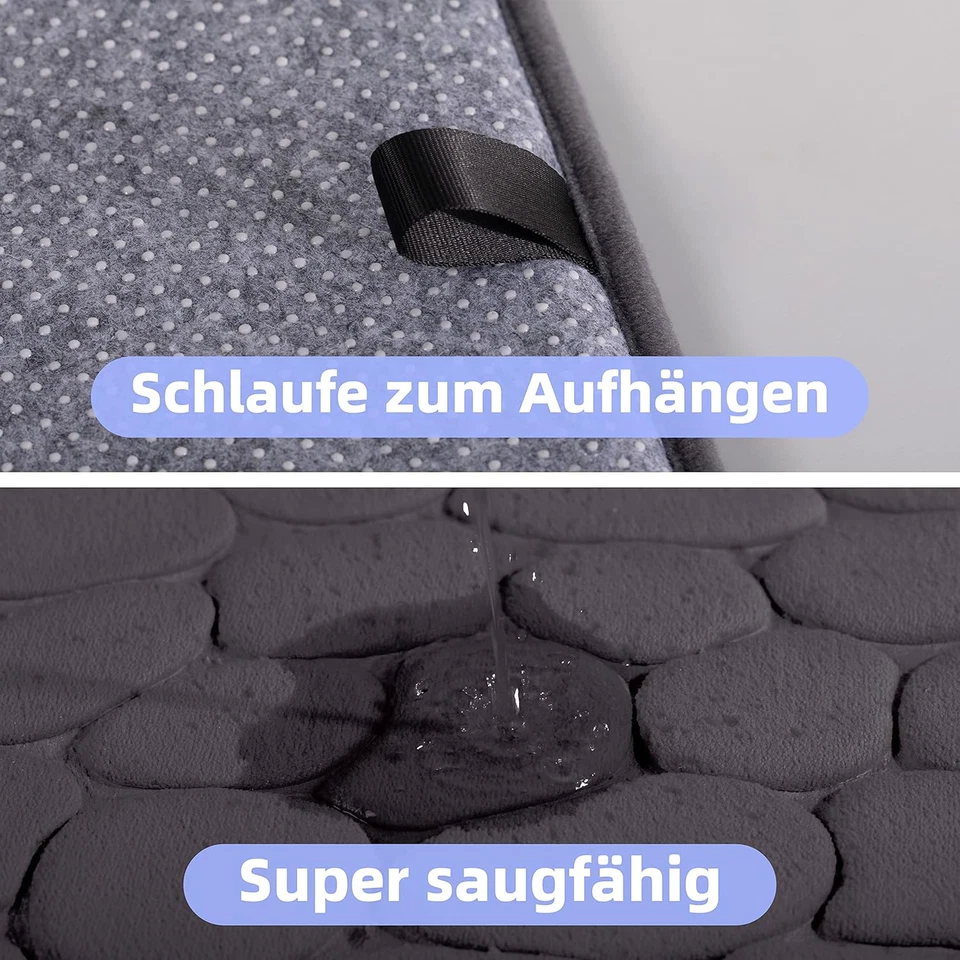 Badematte Memoryschaum Badteppich Saugfähige Badvorleger Badezimmerteppich - Bild 4 von 4