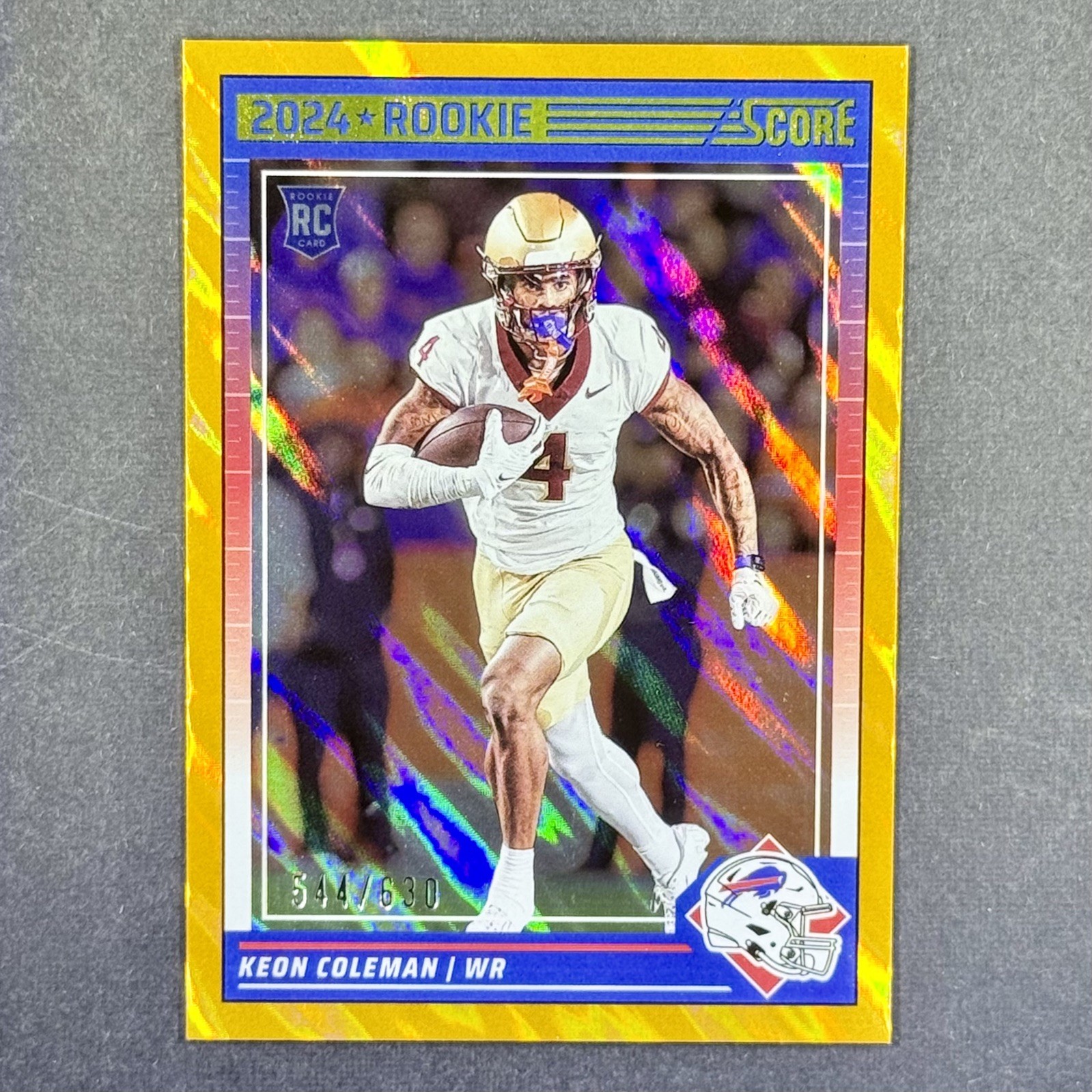 ROOKIE KEON COLEMAN 2024 PANINI SCORE #337 LAVA (SP /630) BILLS RC