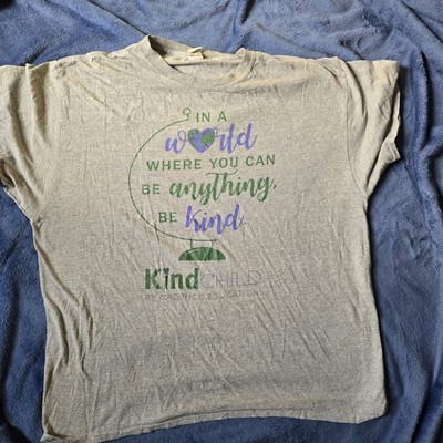 ''Be Kind'' ''Kind Child Champion'' T-Shirt Cadence Education Gray