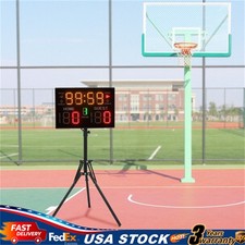 Electronic Basketball Scoreboard with Buzzer, Digital Scoreboard with Remote