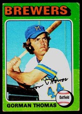 1975 Topps #532 Gorman Thomas - POOR