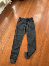 Brooklyn Cloth Boys Size The Jogger Sweat Pants Black Stretch Twill Pockets