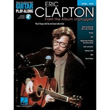 Hal Leonard Eric Clapton FromThe Album Unplugged Guitar Play-Along Vol 155 Bk/CD