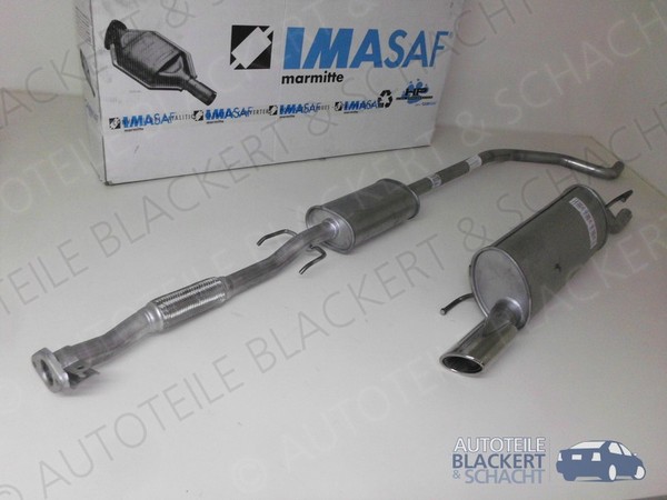 Imasaf Auspuff Ab Kat für Alfa Mito 1.4 + 1.4 Multiair 2008-2013|Msd+Esd+Blende-image