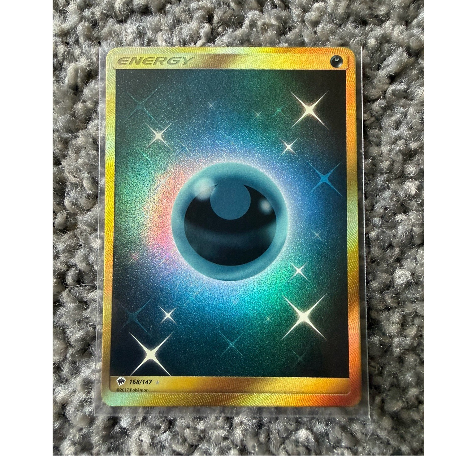 Pokémon Darkness Energy Secret Rare Holo 168/147 Burning Shadows NM