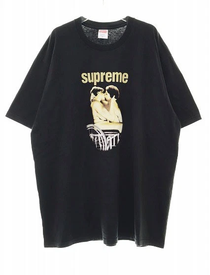 Supreme 23SS KISS TEE NOIR XL Kiss graphique manches courtes t shirt noir marque