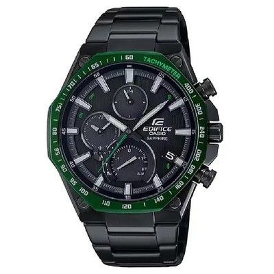 Casio Edifice EQB-1100XDC-1A Slim High-Spec Chronograph Green Octagon Herrenuhr