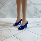 Vintage royal blue Barbie doll 1960s slip on heels