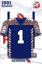 Arena Football NEW ORLEANS NIGHT JERSEY 1991 ...