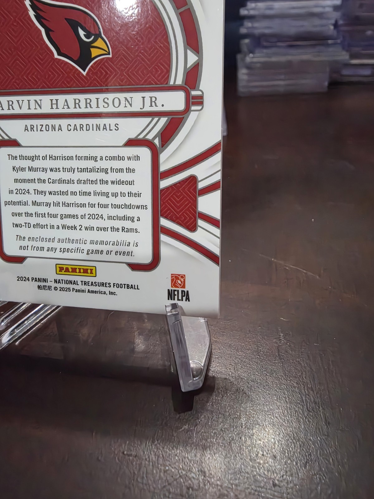 2024 National Treasures Marvin Harrison Jr 1/1 ON CARD RC W/SWOOSH PATCH!! view 12