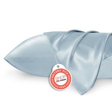 Bedsure Satin Pillowcase 2 Pack Similar Standard 20" x 26" , 15 - Stone Blue