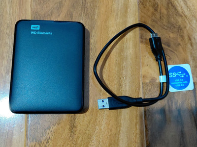 Western Digital Elements Portable Externe Festplatte 2TB - Schwarz