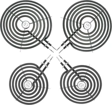 2 WB30M1(6") & 2 WB30M2(8") GE Electric Range Burner Element Kit  ERS30M1&ERS30M