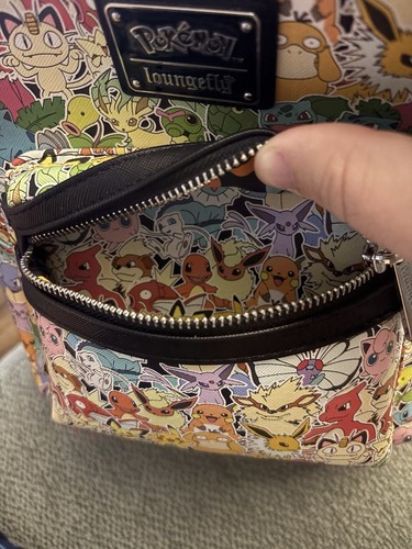 Loungefly Pokémon Rainbow Ombré Mini Backpack NEW - Picture 2 of 5