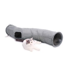 PAWZ Road Cat Tunnel Collapsible S Shape Cat Tunnels for Indoor Cats Cat Play Tu