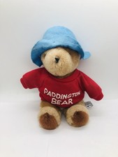 Paddington Bear Eden Toys 1981 Korea made 10 red sweatshirt