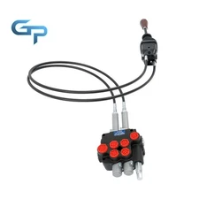 Hydraulic Remote Control Valve 2 Spool 21GPM Easy Installation Kit