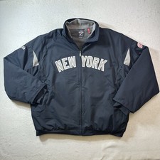 Vintage New York Yankees Majestic Authentic Therma Base Fleece Bomber Jacket 2XL