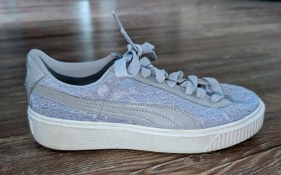 Puma Basket Platform FO Wn Icelandic Blue womens shoes size 10