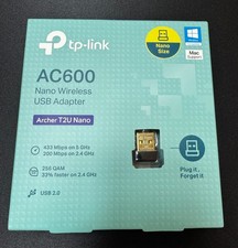 TP-LINK Archer T2U Nano AC600 Wireless USB Adapter, 433Mbps, 33 Faster, USB 2.0