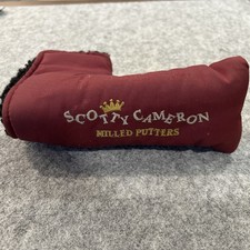 Scotty Cameron Milled Putters Original Burgundy Nylon Cover, Very Rare!!