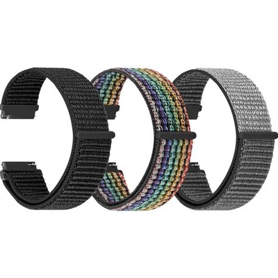 Nylon Uhrenarmband 16mm 18mm 20mm 22mm 24mm, verstellbar, atmungsaktiv, Schne...