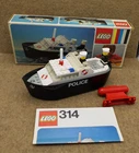LEGO 314 Police Boat Vintage - Complete inc instructions & original box