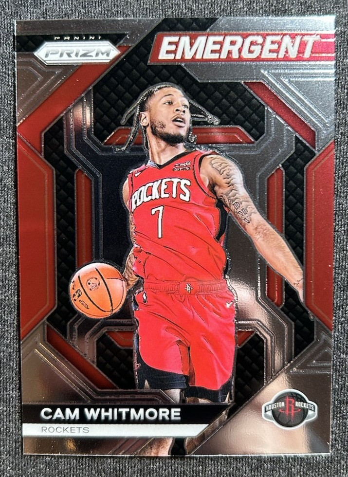 2023-24 Panini Prizm Emergent Insert Cam Whitmore Rookie RC #27 Houston Rockets