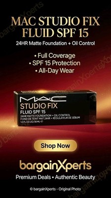 MAC Studio Fix Fluid SPF 15 24HR Matte Foundation + Oil Control 30ml - NC15  