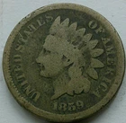 US 1859 Copper-Nickel Indian Head Cent  **
