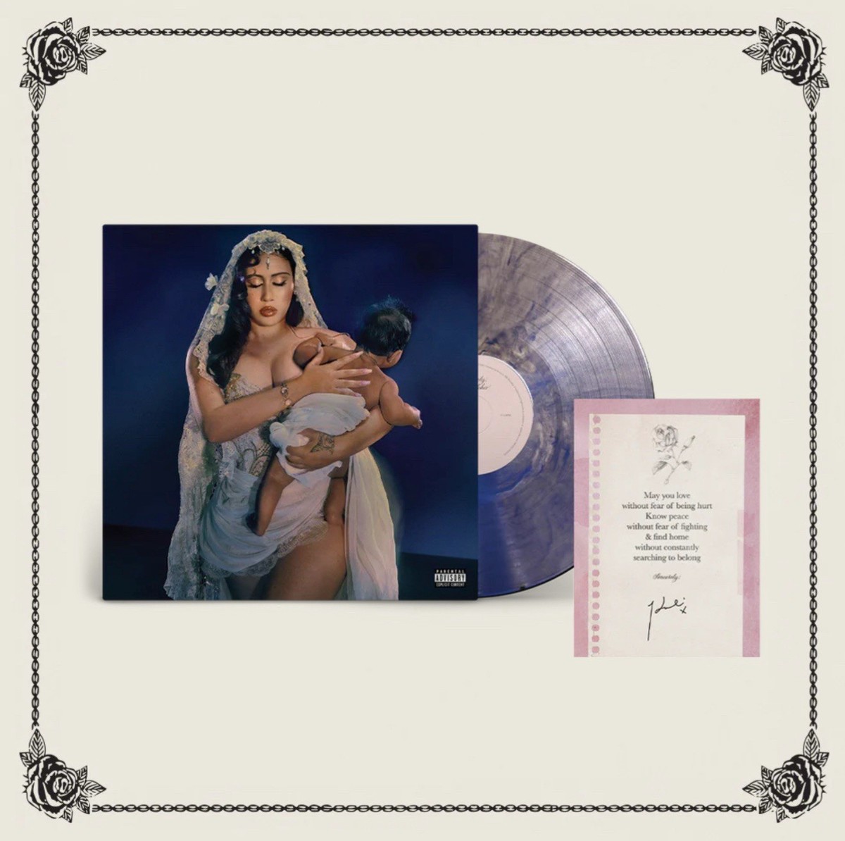 新品 限定盤 Kali Uchis / Sincereley, アナログ盤 Kali Uchis ✨ SIGNED AUTOGRAPHED Sincerely Vinyl Iridescent Galaxy