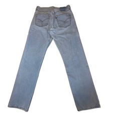 Vintage 90's Levi's 501 Women  s Jeans Tag 31x30 28x29 Blue Button Fly