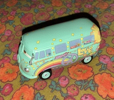 Disney Pixar Cars Fillmore Volkswagen VW Bus Diecast Hippie Van