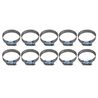 Worm Drive Hose Clamp fits White Oliver Tractor | 1-1/2'' to 2-1/2'' 10 Pack