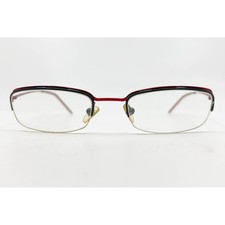 Vogue VO 3504 733 Red Black Half Rim Eyeglasses Frames Women 49-19-135