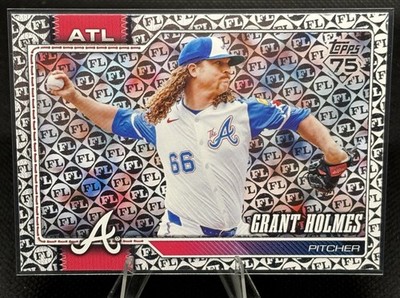 2026 Topps Series 1 #182 Grant Holmes Atlanta Braves Spring Training Foil 