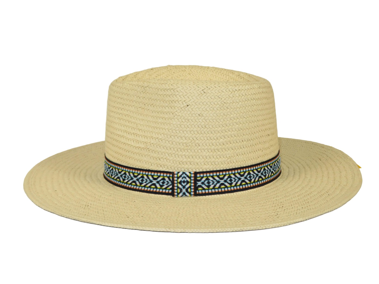 Mens Summer Hat By Broner Woven Straw Style Oasis 88-558 Ivory
