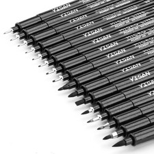 Black Drawing Art Pens Micro Fineliner Manga Calligraphy Sketching 16 Set