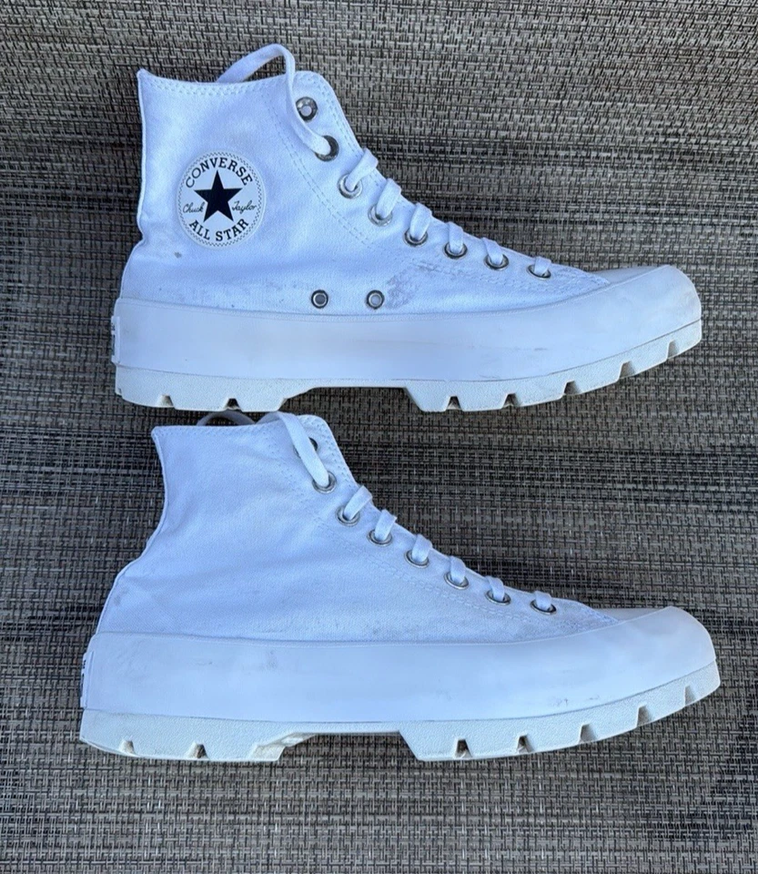 Zapatillas deportivas Converse para mujer Chuck Taylor All-Star blancas con tacos 2.0 talla US 10W Foto 3 de 4