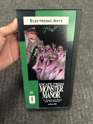 Escape From Monster Manor (3DO, 1993) CIB Complete Nice Box