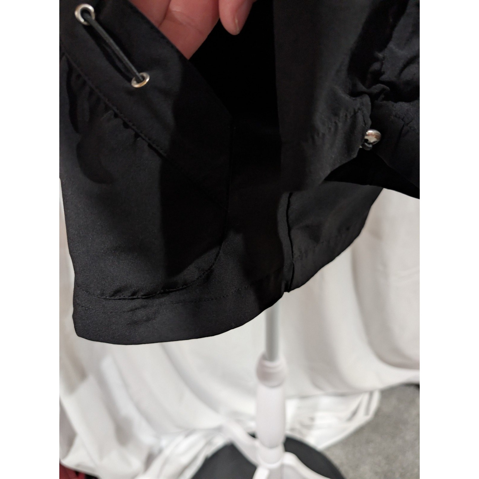 Chico's Weekends Jacket Size Medium Black Full Zi… - image 4