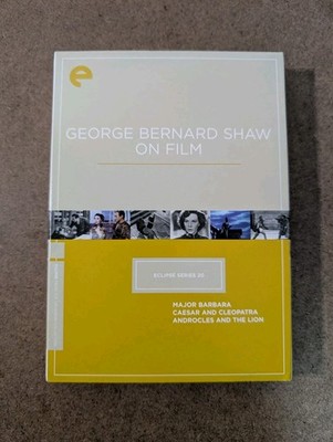 George Bernard Shaw on Film Eclipse Series 20 DVD Criterion Collection Sealed