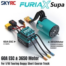 SKYRC FuriaX Supa 3650 Brushless Motor or 60A ESC for 1/10 RC Touring Buggy