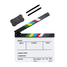 Coolbuy112 Movie Directors Clapboard, Photography Studio Video TV Black