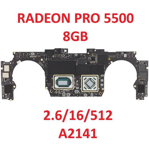 MacBook Pro 16" A2141 Logic Board 2.6GHz 16GB 512GB RADEON PRO 5500 8GB Touch ID