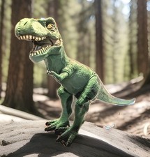 Tyrannosaurus 2112A Soft Rubber Green T-Rex 2011 Toys R Us Dinosaur 13 inches