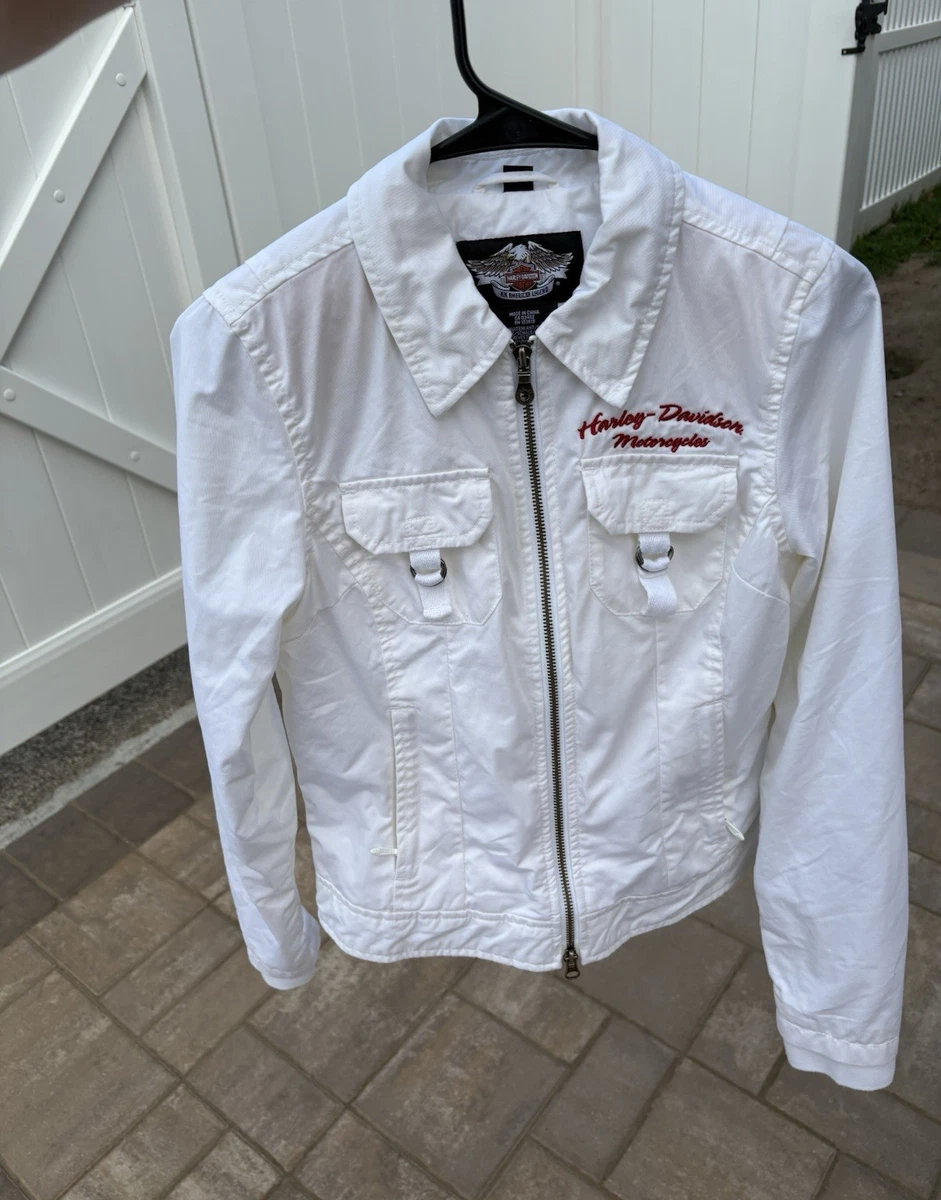 Harley Davidson ホワイトジャケット Harley-Davidson White Clothing for Women for sale | eBay